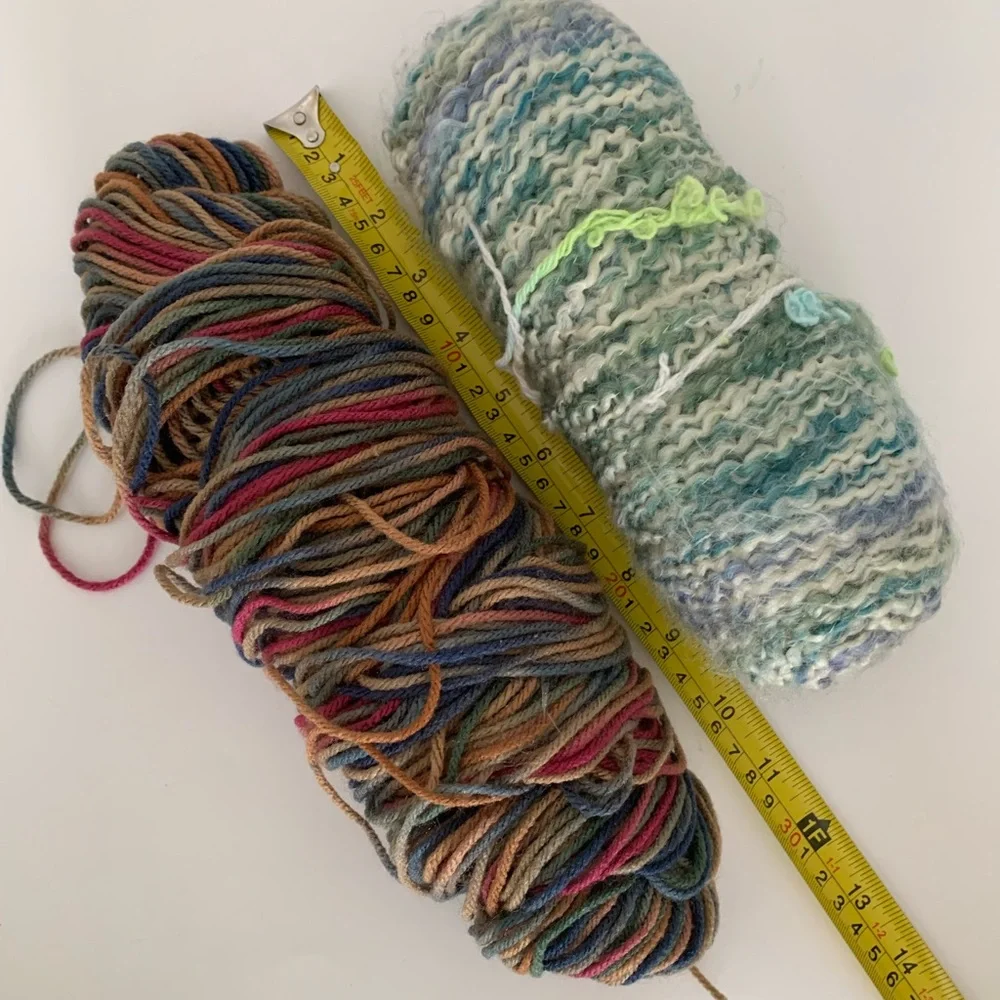 Multicolor Yarn Bundle Lot of 2 Skeins Craft Crochet Knit DIY Supplies